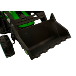 Elektrický traktor s lyžicou a vlečkou SX2068 - zelený
